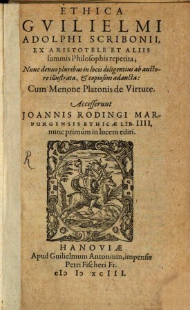 Ethica ex Aristotele aliisque repetita