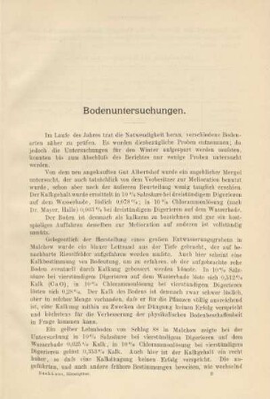 Bodenuntersuchungen