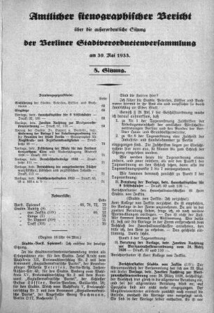 Sitzung 8, 30. Mai 1933