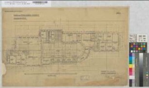 Neubau eines Empfangsgebäudes auf Bahnhof Neubeckum, Blatt 8: Grundriß Erdgeschoß [2 Exemplare, davon eines mit Trägerzeichnung], M. 1:100