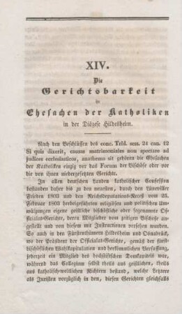 228-249 Die Gerichtsbarkeit in Ehesachen der Katholiken in der Diözese Hildesheim