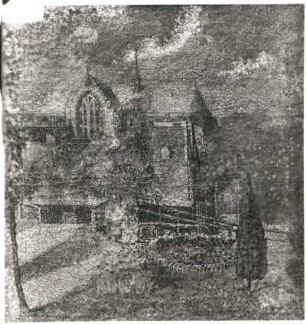 Gotische Kirche. Druck (vor 1890; V. van Gogh) : Vincent van Gogh (1853-1890). Gotische Kirche