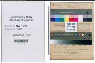 Entnazifizierung Kurt Lohscheidt , geb. 24.08.1919 (Arbeiter)