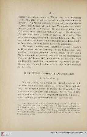 B. Die Werke Gerhaerts am Oberrhein