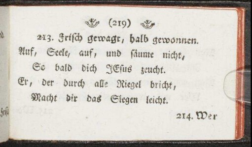 213. Frisch gewagt, halb gewonnen. - 250. Das seelige Ende.