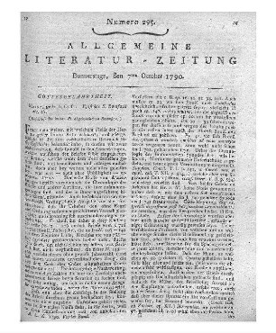 Heyner, C. F.: Taschenbuch für Schullehrer an niedern und Landschulen. Freiberg: Craz 1790