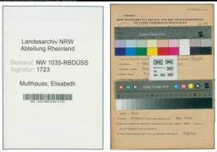 Entnazifizierung Elisabeth Multhauss , geb. 04.02.1904 ()