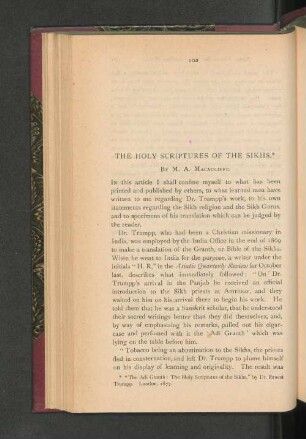 The Holy Scriptures of the Sikhs.