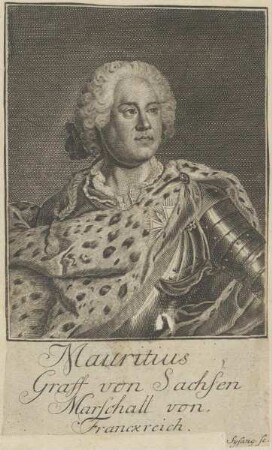 Bildnis von Mauritius, Graf von Sachsen