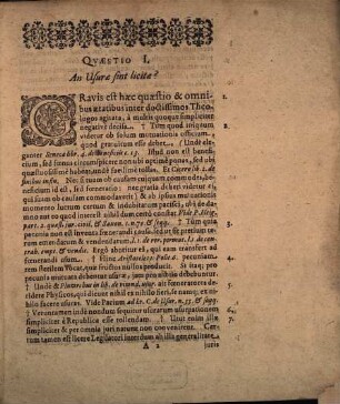 Disp. iur. continens quaestiones illustres de usuris et mora