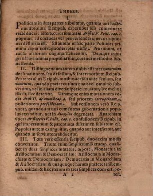 Disputationum politicarum, 7. De corruptionibus rerumpubl.