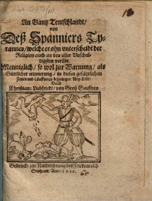 An gantz Teutschland von des Spaniers Tyranney