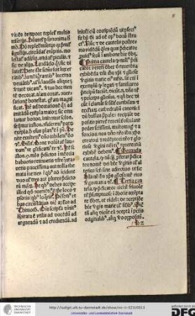 Prima cautela quod nullus predicator vereri debet de reverentia exhibenda domini Ihesu Christi...