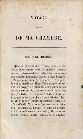 Oeuvres complètes du Xavier de Maistre