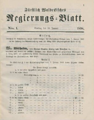 18. Januar-31. December = Nro. 1-20