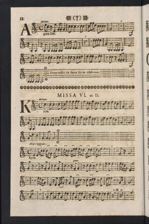 12-22, Missa VI. ex D. - Missa VIII. ex D.