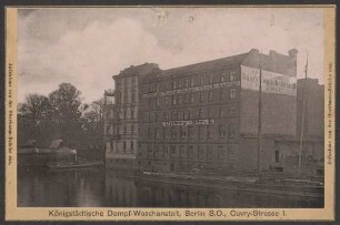 Ansichtskarte Königstädtische Dampf-Waschanstalt
