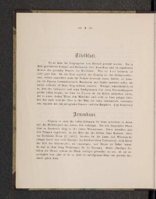 [Titelblatt, Armenhaus, Burgthor ... Zecher]