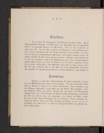 [Titelblatt, Armenhaus, Burgthor ... Zecher]