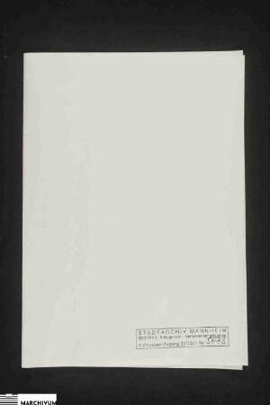 Vermögen der verstorbenen Franziska May, geb. Ackermann