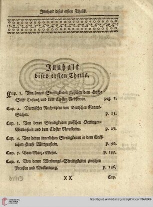 Innhalt dises ersten Theils