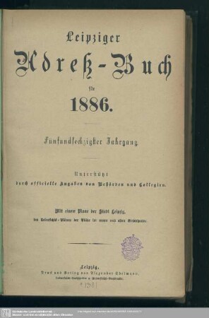 65.1886: Leipziger Adreß-Buch