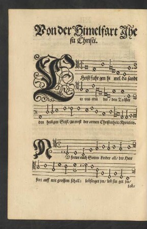 Von der Himelfart Jhesu Christi.