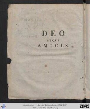 Deo Atque Amicis.