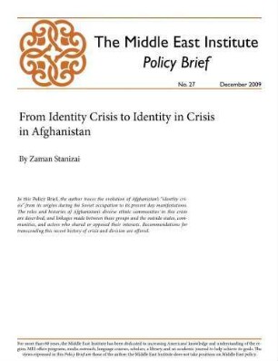 From identity crisis to identity in crisis in Afghanistan