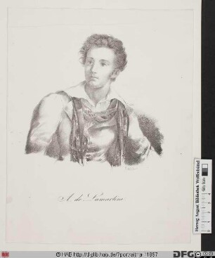 Bildnis Alphonse-Marie-Louis de Lamartine