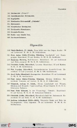 Ölgemälde (Nr. 310-396)