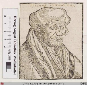 Bildnis Desiderius Erasmus, gen. Erasmus von Rotterdam