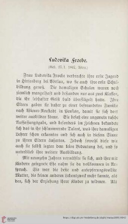 Ludovika Froebe
