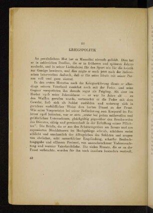 III Kriegspolitik