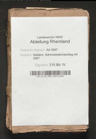 Niers-Fluss und Entwerfung eines neuen Niers-Reglements