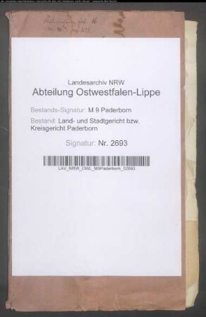 Erblasser: Johannesmeyer, Maria Catharina: