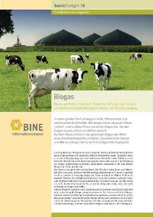 Biogas. Strom und Wärme vom Acker: Erneuerbare Energie aus der Landwirtschaft leistet einen Beitrag zur Wärme- und Stromversorgung.
