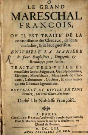 Le grand Mareschal françois