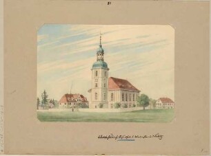 Die Wallfahrtskirche in Rosenthal (Ralbitz-Rosenthal) nördlich vom Kloster Marienstern in der Lausitz