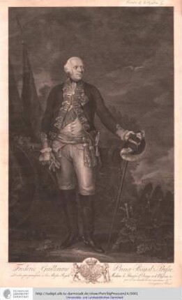 Frederic Guillaume Prince Royale de Prusse / Fran Cun[n]ingham Pinx. ; Com. Cunego Sculp. Berlino