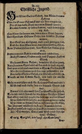 An die Christliche Jugend.