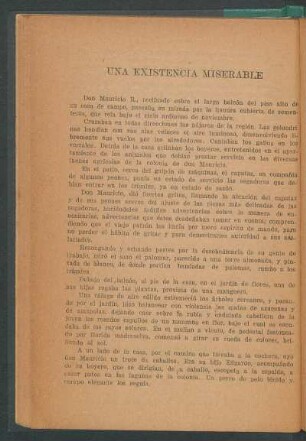 Una existencia miserable