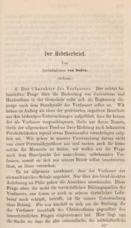 627-656 Der Hebräerbrief : Schluss