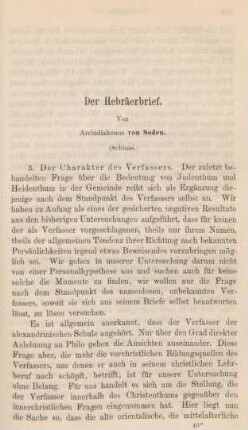 627-656 Der Hebräerbrief : Schluss