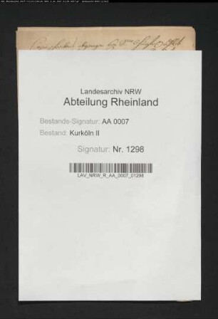Abschriften eines kurfürstlichen Schreibens an den Residenten Zimmermann mit Klagen über den Domherrn Eschenbrender. 1716.