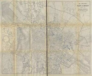 Plan von Berlin. Graphische Darstellung der Krebsfälle in Berlin in den Jahren 1897-1899