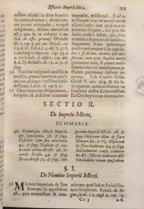 Sectio II. De Imperio Mixto.