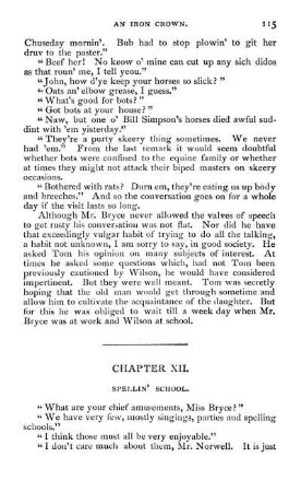 Chapter XII. Spellin' School.