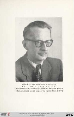 Prof. Dr Michał Walicki