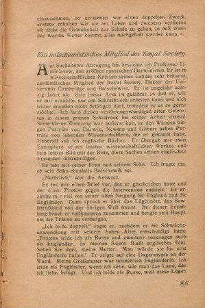 Ein bolschewistisches Mitglied der Royal Society